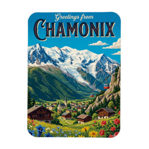 Chamonix Frankreich Magnet