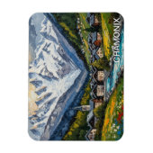 Chamonix Frankreich Mont Blanc Magnet (Vertikal)