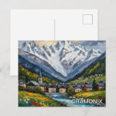 Chamonix Frankreich Mont Blanc Postkarte (Vorne/Hinten)
