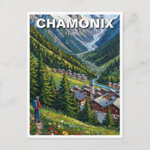 Chamonix Frankreich Mont Blanc Postkarte