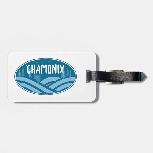 Chamonix Frankreich Outdoor Gepäckanhänger (Rückseite horizontal)