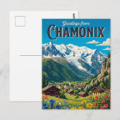 Chamonix Frankreich Postkarte (Vorne/Hinten)