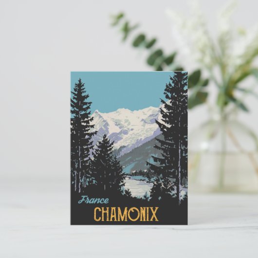 Chamonix, Frankreich Postkarte (Stehend Vorderseite)
