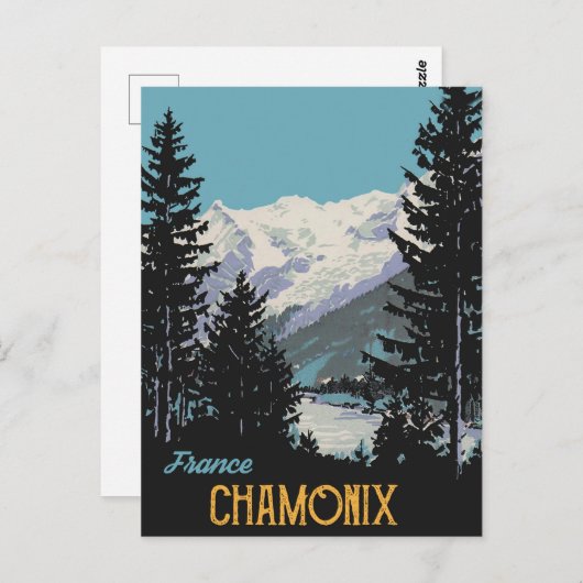 Chamonix, Frankreich Postkarte (Vorne/Hinten)