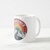 Chamonix Frankreich Retro Berg Tasse (VorderseiteRechts)