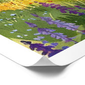 Chamonix, Frankreich Retro Mountain Poster (Ecke)