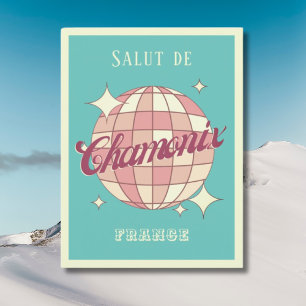 Chamonix Frankreich Retro Vintage Postkarte