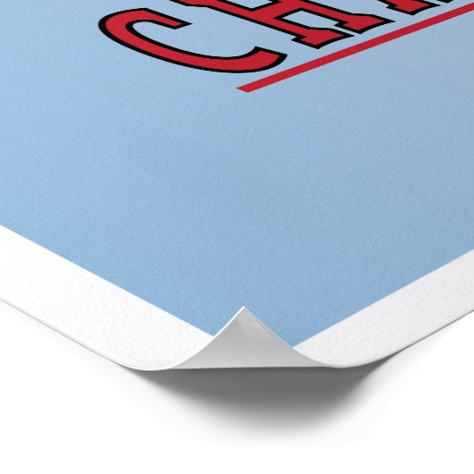 Chamonix, Frankreich, Ski Poster (Ecke)