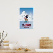 Chamonix, Frankreich, Ski Poster (Küche)