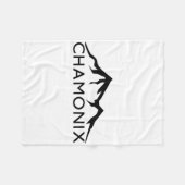 Chamonix Frankreich Skifahren Fleecedecke (Vorderseite (Horizontal))