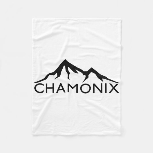 Chamonix Frankreich Skifahren Fleecedecke (Vorderseite)
