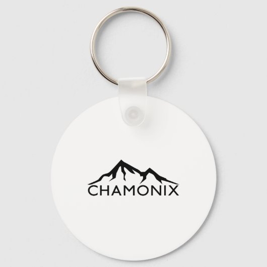 Chamonix Frankreich Skifahren Schlüsselanhänger (Vorderseite)