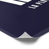 Chamonix, Frankreich, Skiposter Poster (Ecke)