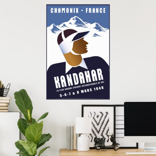 Chamonix, Frankreich, Skiposter Poster (Heimbüro)