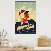 Chamonix, Frankreich, Skiposter Poster (Küche)