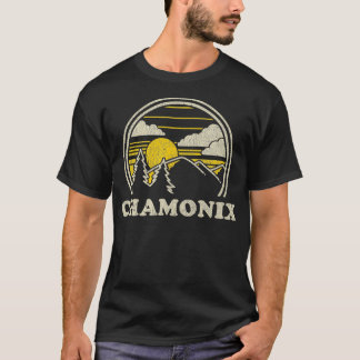 Chamonix Frankreich Vintage Wandergebiete T-Shirt