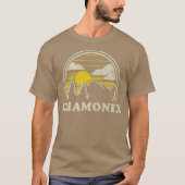 Chamonix Frankreich Vintage Wandergebiete T-Shirt (Vorderseite)