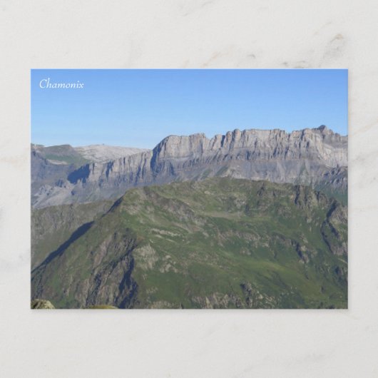 Chamonix Französische Alpen Postkarte (Vorderseite)