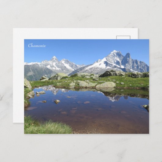 Chamonix Französische Alpen Postkarte (Vorne/Hinten)