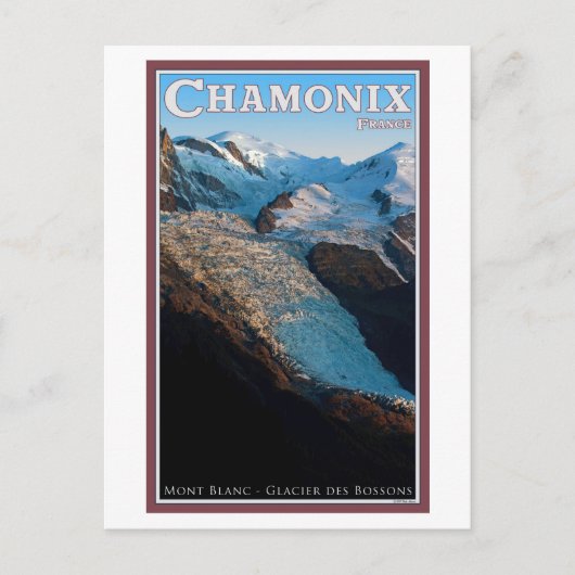 Chamonix - Glacier des Bossons Postkarte (Vorderseite)