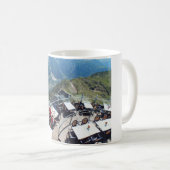 Chamonix im Tal, Französische Alpen Kaffeetasse (VorderseiteRechts)