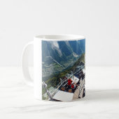 Chamonix im Tal, Französische Alpen Kaffeetasse (Vorderseite Links)