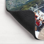 Chamonix im Tal, Französische Alpen Mousepad (Ecke)