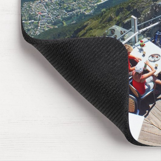 Chamonix im Tal, Französische Alpen Mousepad (Ecke)