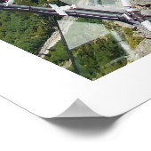 Chamonix im Tal, Französische Alpen Poster (Ecke)