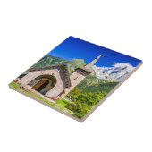 Chamonix-Kirche Fliese (Seite)
