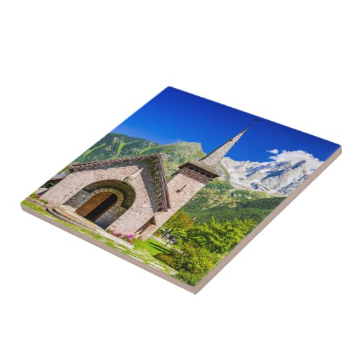 Chamonix-Kirche Fliese (Seite)