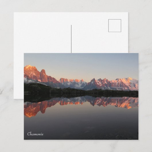 Chamonix Lac de Cheserys Postkarte (Vorne/Hinten)