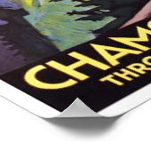 Chamonix-Martigny Schluchten Trient Vintage Reise Poster (Ecke)