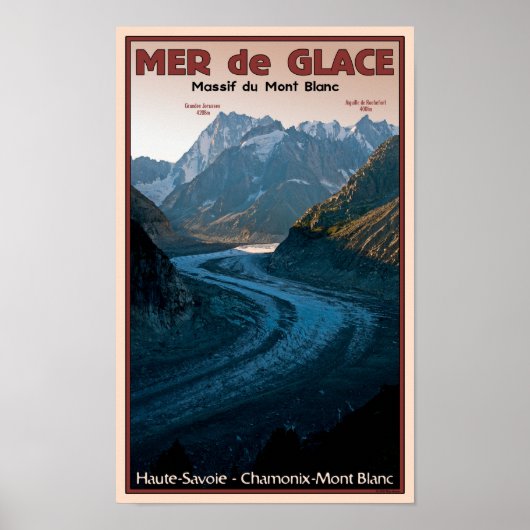 Chamonix - Mer de Glace Poster (Vorne)