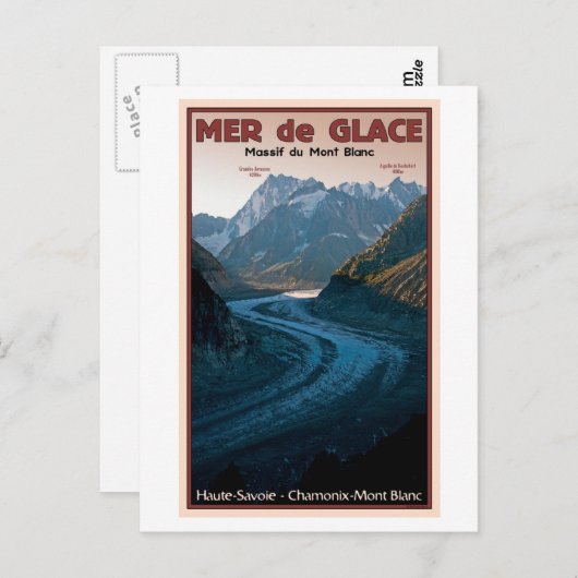 Chamonix - Mer de Glace Postkarte (Vorne/Hinten)