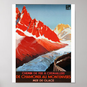 CHAMONIX MOMTENVERS POSTER