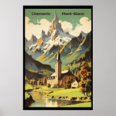 Chamonix, Mont Blan, Ski Poster (Vorne)