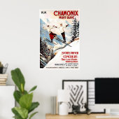 Chamonix Mont-Blanc 1910 POSTERDRUCK A5-A1 Französ Poster (Heimbüro)