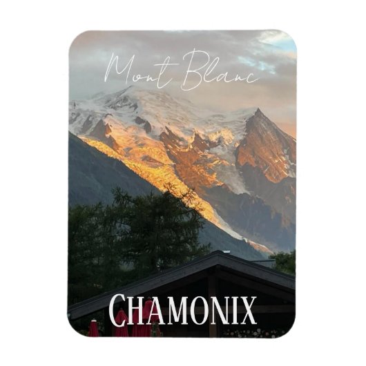 Chamonix, Mont Blanc, Alpes, Sommer Magnet (Vertikal)