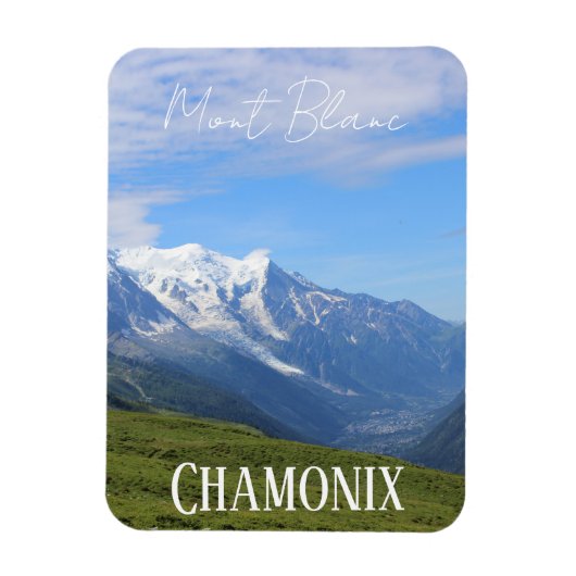 Chamonix, Mont Blanc, Alpes, Sommer Magnet (Vertikal)