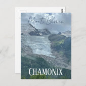 Chamonix, Mont Blanc, Alpes, Sommer Postkarte (Vorne/Hinten)