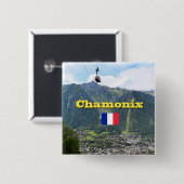Chamonix - Mont Blanc Button (Vorne & Hinten)
