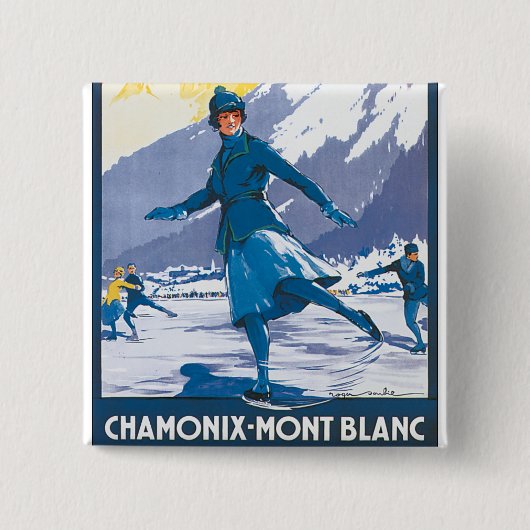 Chamonix-Mont Blanc Button (Vorderseite)