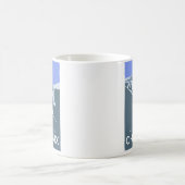 Chamonix, Mont-Blanc, digital gezeichnet, Souvenir Kaffeetasse (Mittel)