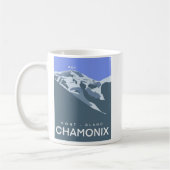 Chamonix, Mont-Blanc, digital gezeichnet, Souvenir Kaffeetasse (Links)
