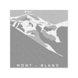Chamonix, Mont-Blanc, digital gezeichnet, Souvenir Permastempel