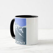Chamonix, Mont Blanc, digitales Bild Tasse (Vorderseite Links)
