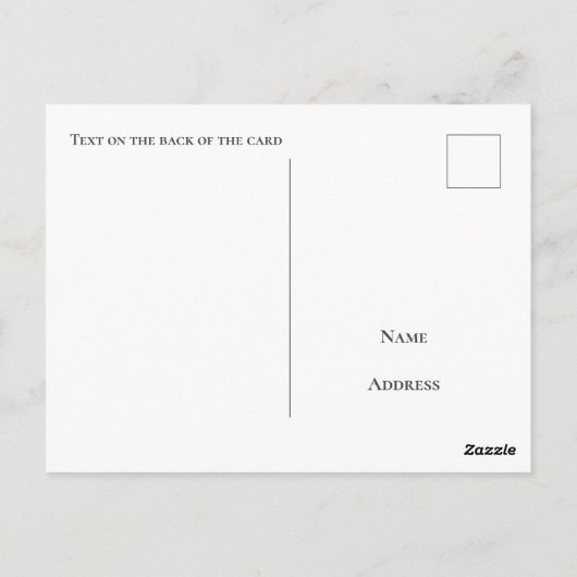 Chamonix Mont Blanc Frankreich blaue Postkarte (Rückseite)