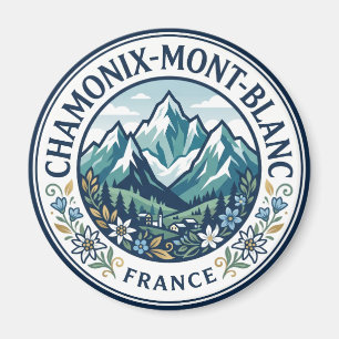 Chamonix-Mont-Blanc Frankreich Magnet