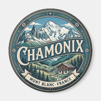 Chamonix-Mont-Blanc Frankreich Magnet
